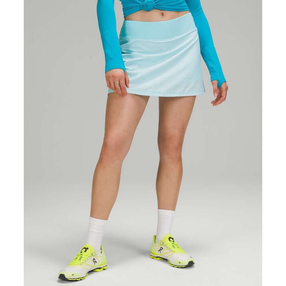 Lululemon Pace Rival Skirt 4 Tall Athletic Ware Light Blue Running Attire